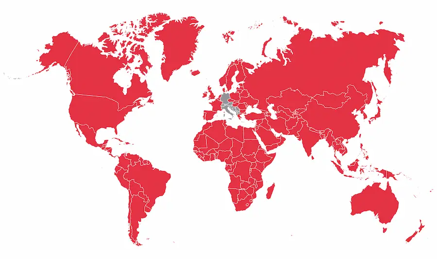 Area of responsibility map for Chiara Zanotti — Sales